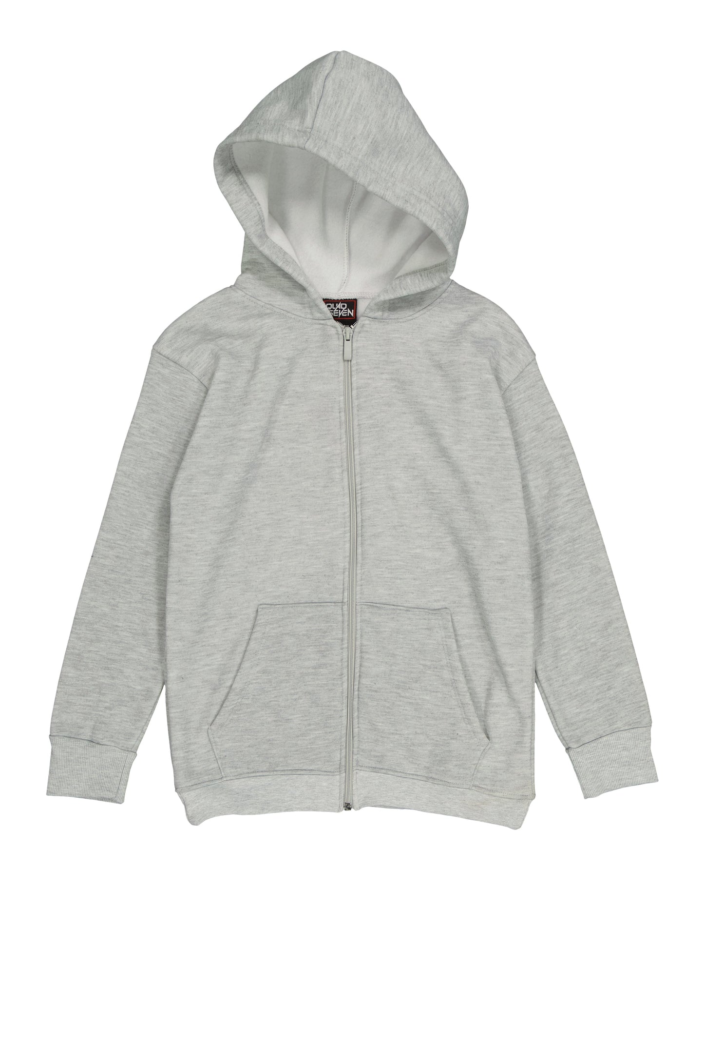 Boys Marled Fleece Lined Zip Front Hoodie