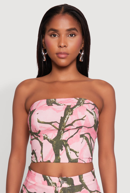 Hunter Camo Corset Tube Top