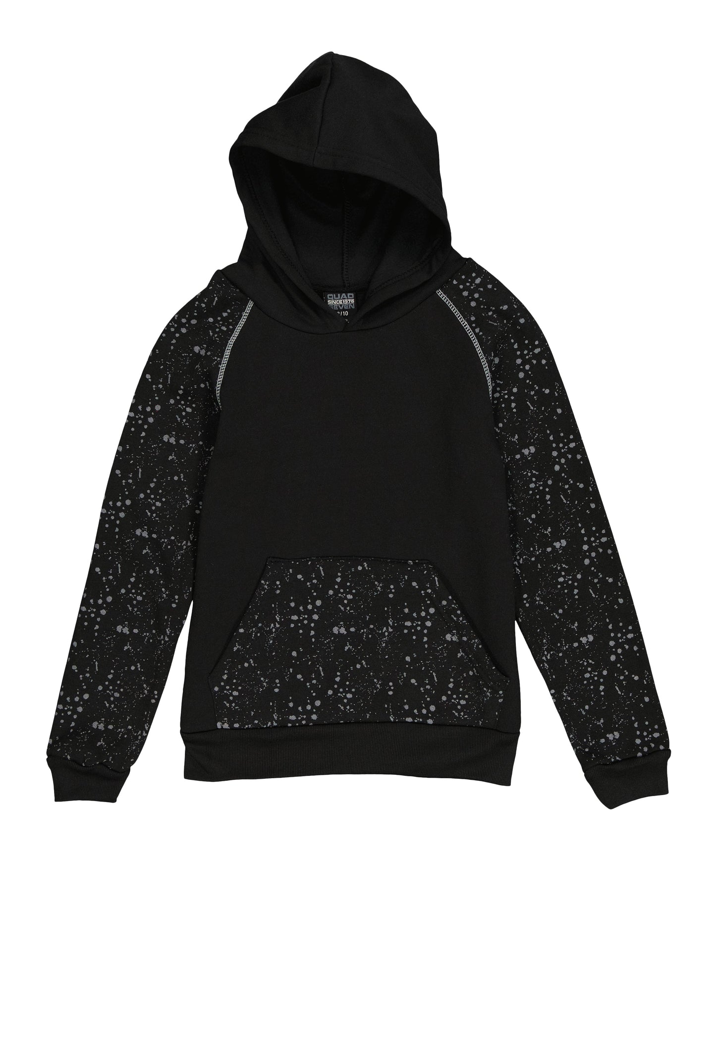 Boys Paint Splatter Hooded Sweatshirt