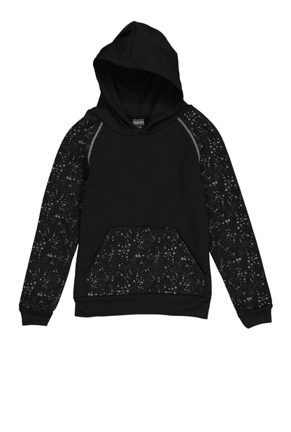 Boys Paint Splatter Hooded Sweatshirt