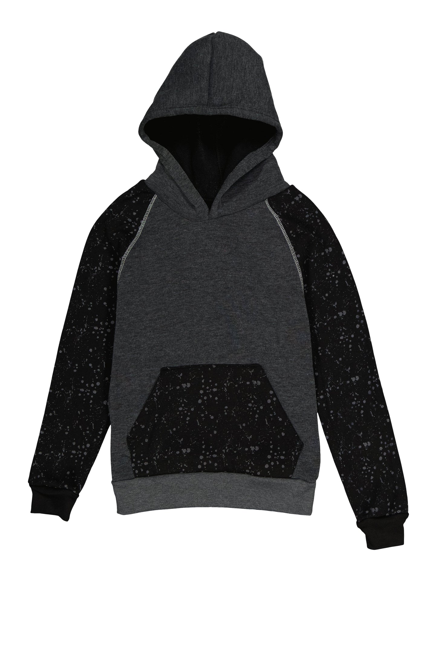Boys Paint Splatter Hooded Sweatshirt