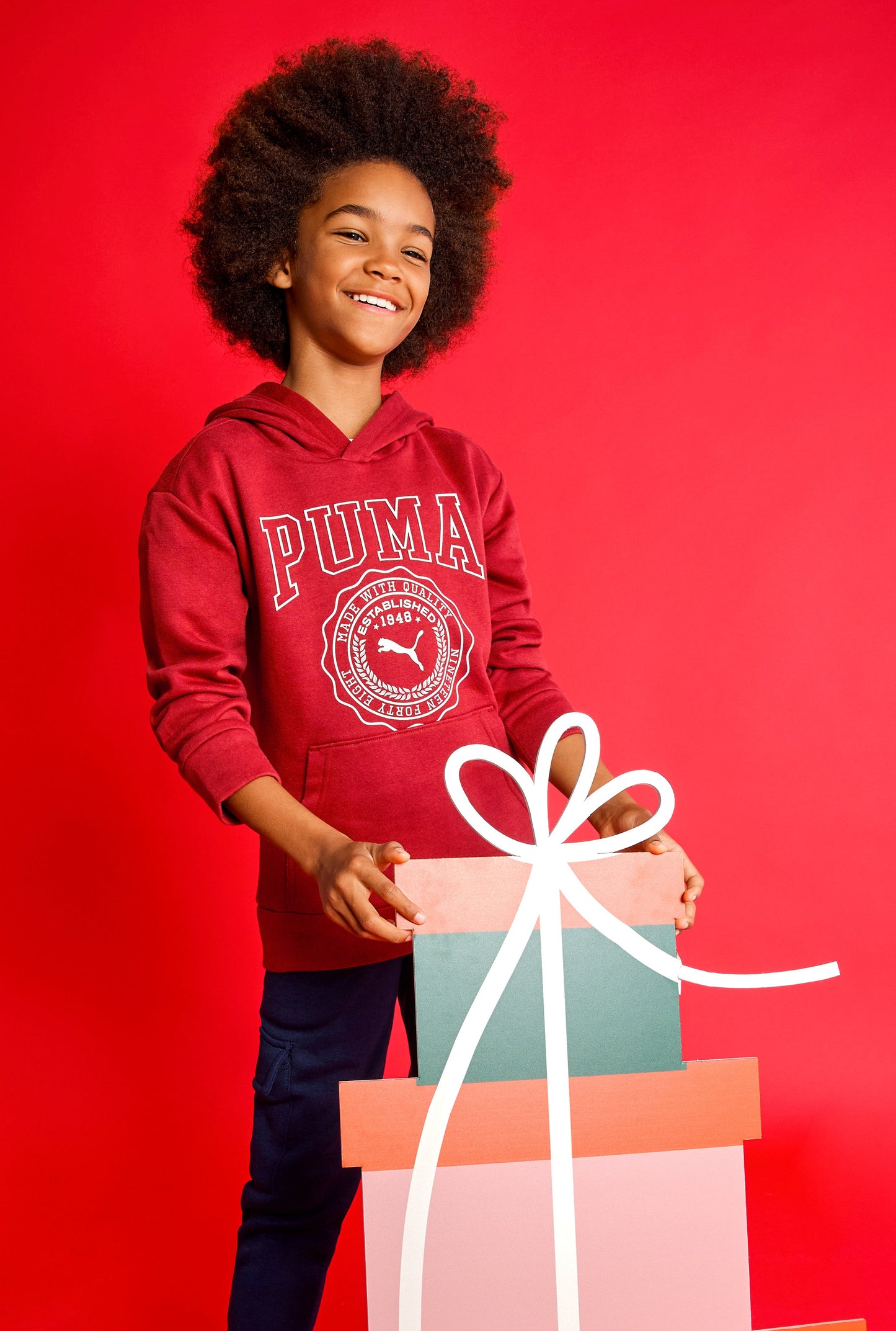 Boys Puma Squad Graphic Hoodie