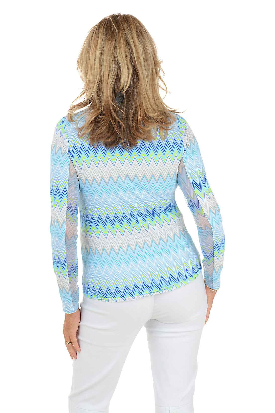 Seafoam Susan Chevron UPF50+ Sun Shirt